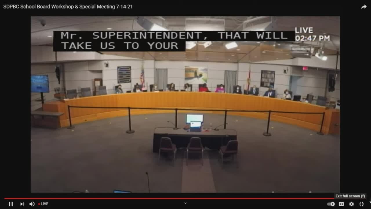 Palm Beach County School Board discusses superintendent's resignation