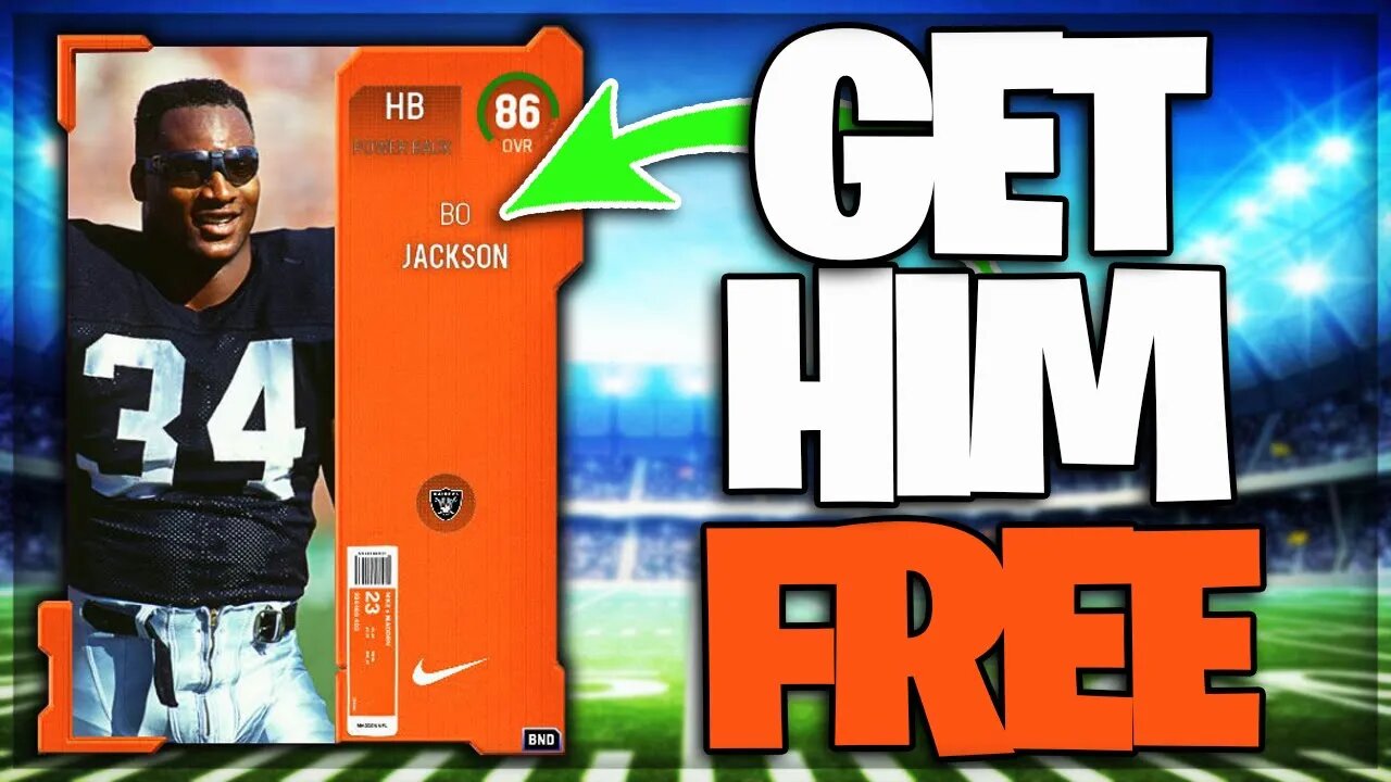 Get Bo Jackson For FREE in Madden 23 Ultimate Team! | Nike Run App Free MUT Card 86 Bo Jackson!