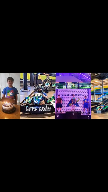 Revving into year 12! Celebrated my son's birthday in high gear at Andretti Indoor Karting!