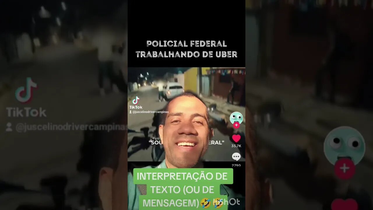 POLÍCIAL FEDERAL FAZENDO UBER