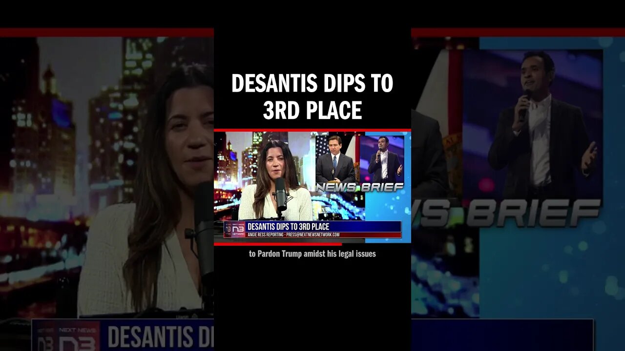 DeSantis Dips to 3rd Place