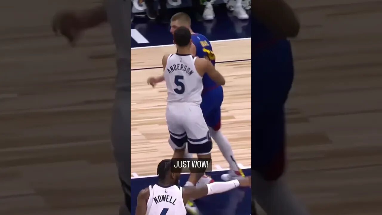 Nikola Jokic Over The Head NO LOOK Dime