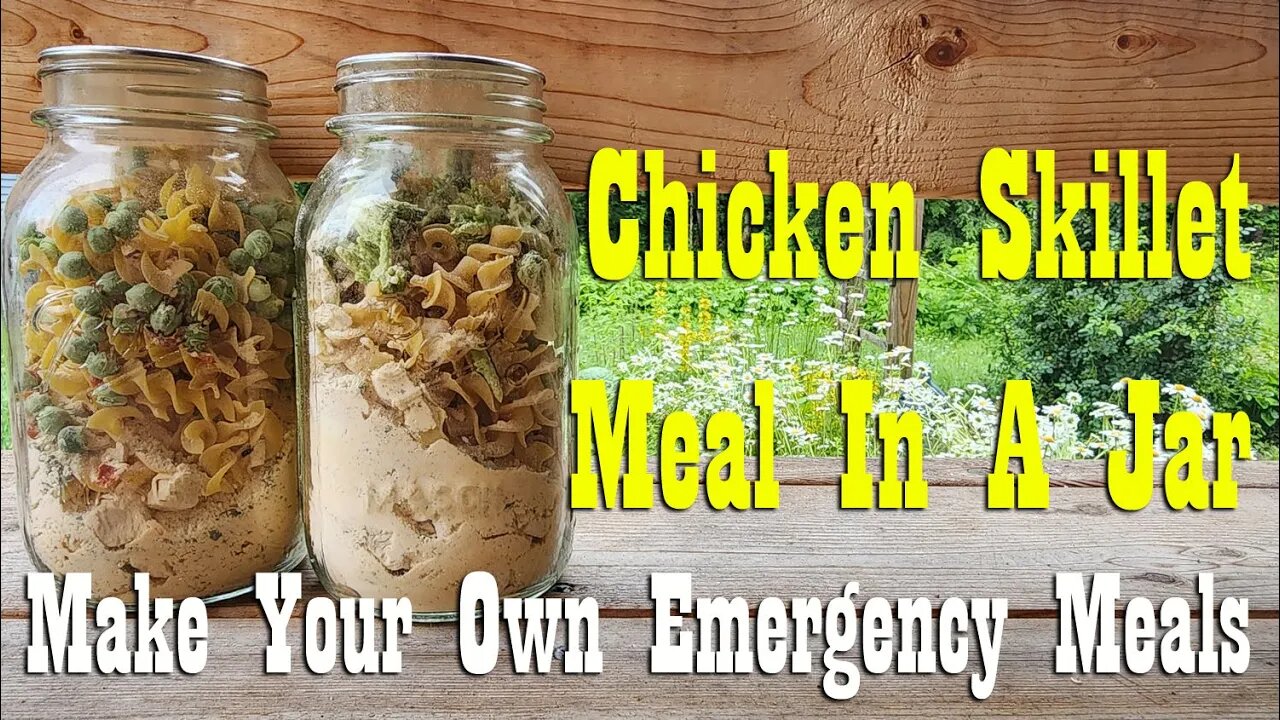 Chicken Skillet Meal in a Jar ~ Make Your Own Emergency Meals