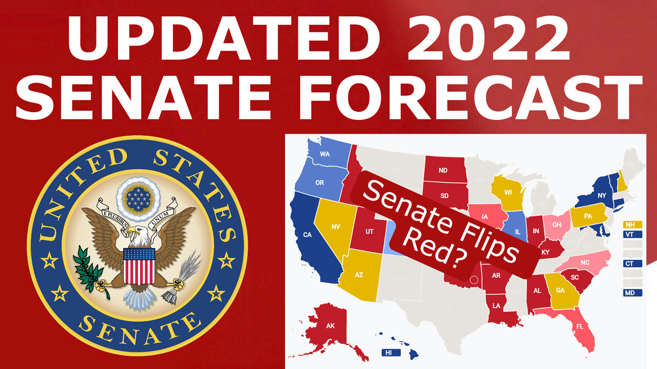 Updated 2022 Senate Map Prediction (August 18, 2022)