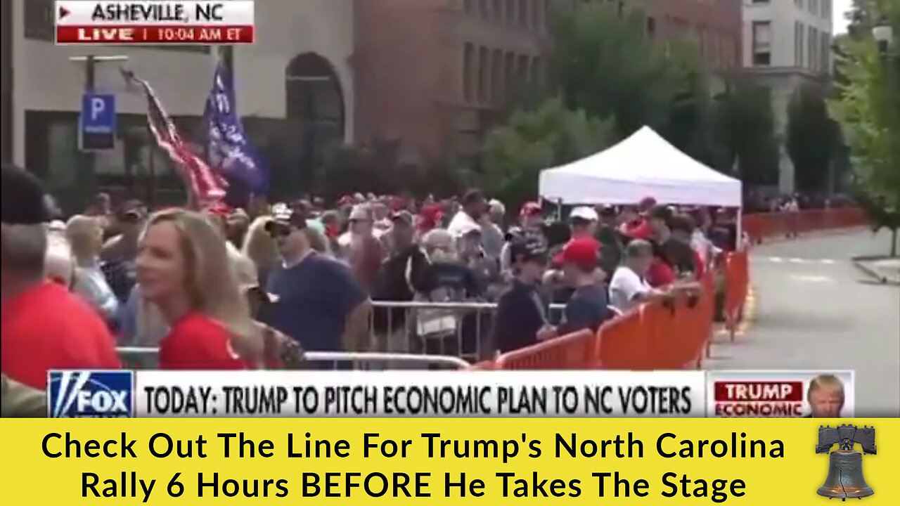 Check Out The Line For Trump's North Carolina Rally 6 Hours BEFORE He Takes The Stage