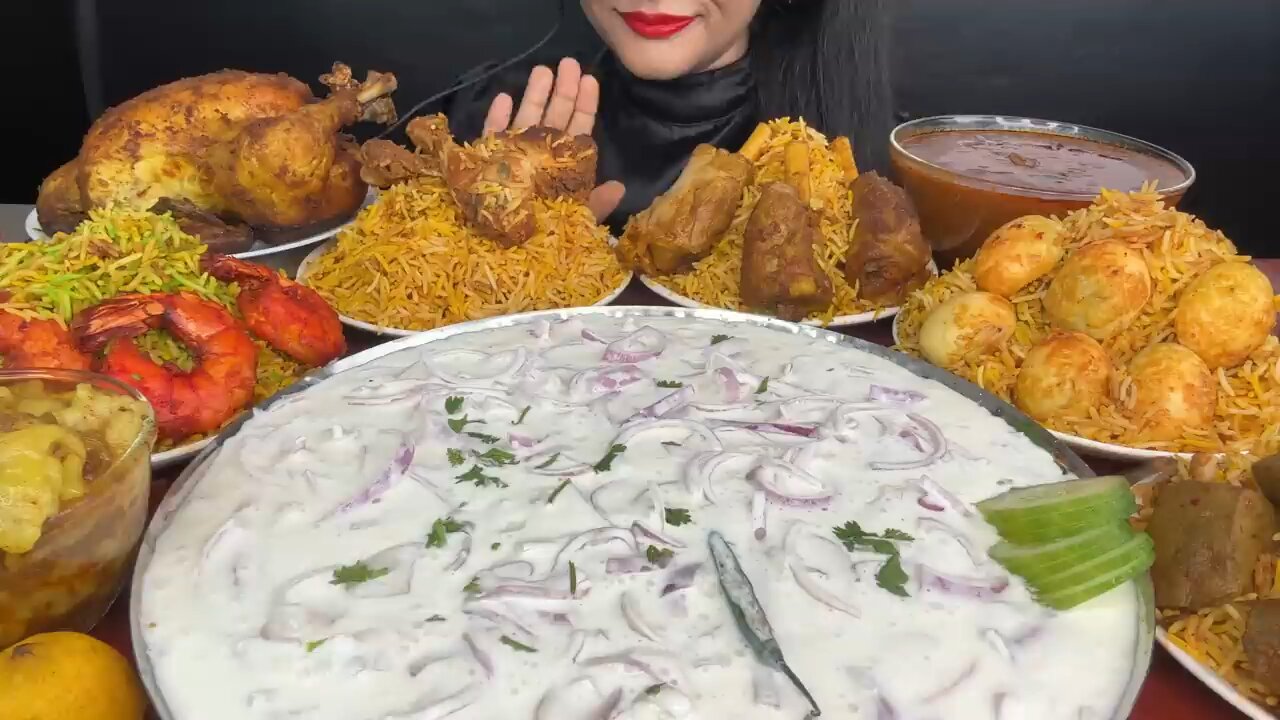 *2KILO RAITA,MUTTON BIRYANI,CHICKEN BIRYANI,KALEJI BIRYANI,EGG BIRYANI,WHOLE CHICKEN *ASMR EATING