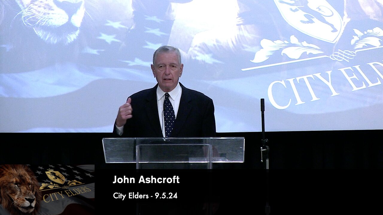 John Ashcroft - Special Guest at City Elders, Tulsa