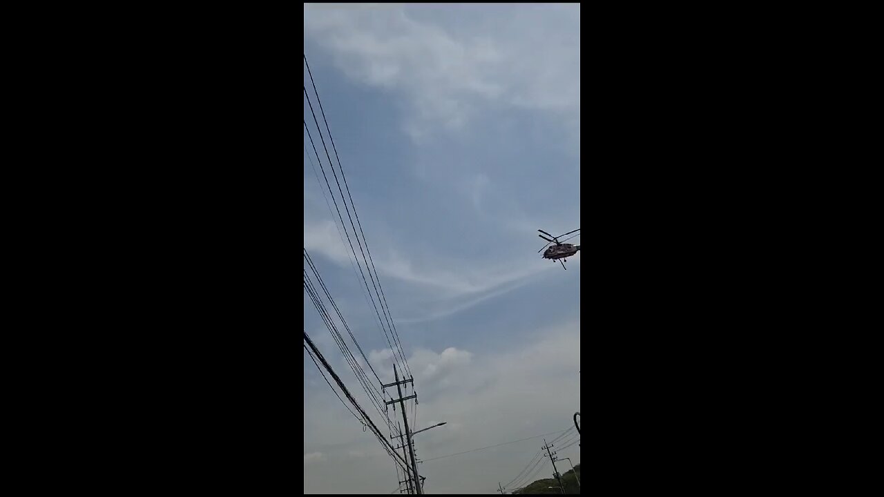 Helicopter trying to stop fire