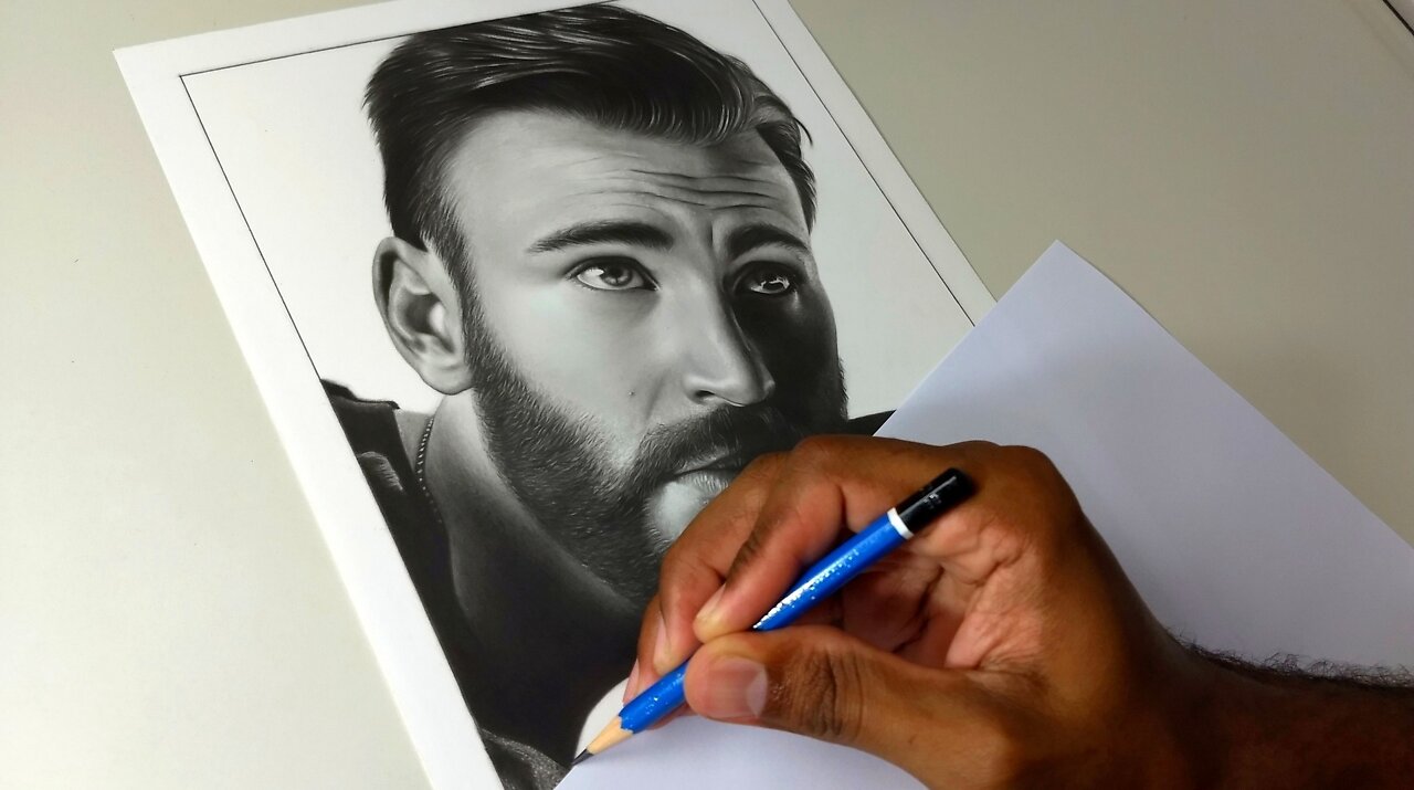 Speed Drawing Chris Evans