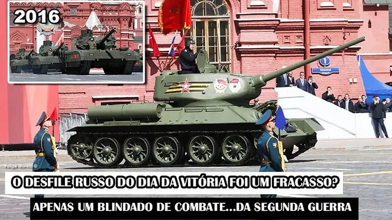 O Desfile Russo Do Dia Da Vitória Foi Um Fracasso? Apenas Um Blindado De Combate...Da Segunda Guerra