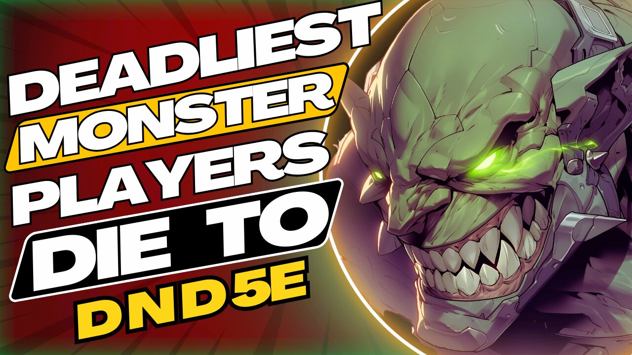 Top 5 Deadly Monsters Players Die To Dungeons and Dragons #dnd