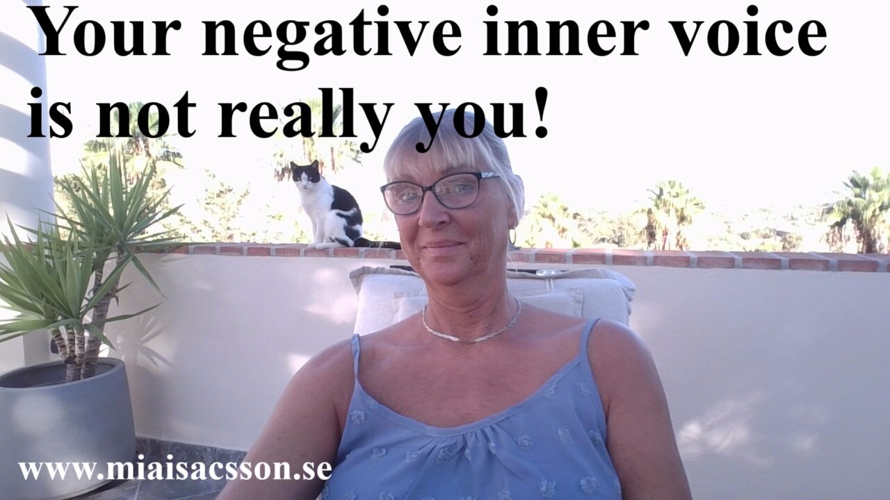 The negative inner voice of yours is not the real you