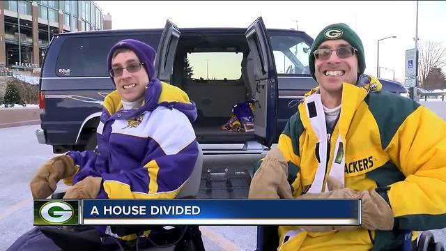 Twins Divided: Packers/Vikings fans manage to coexist