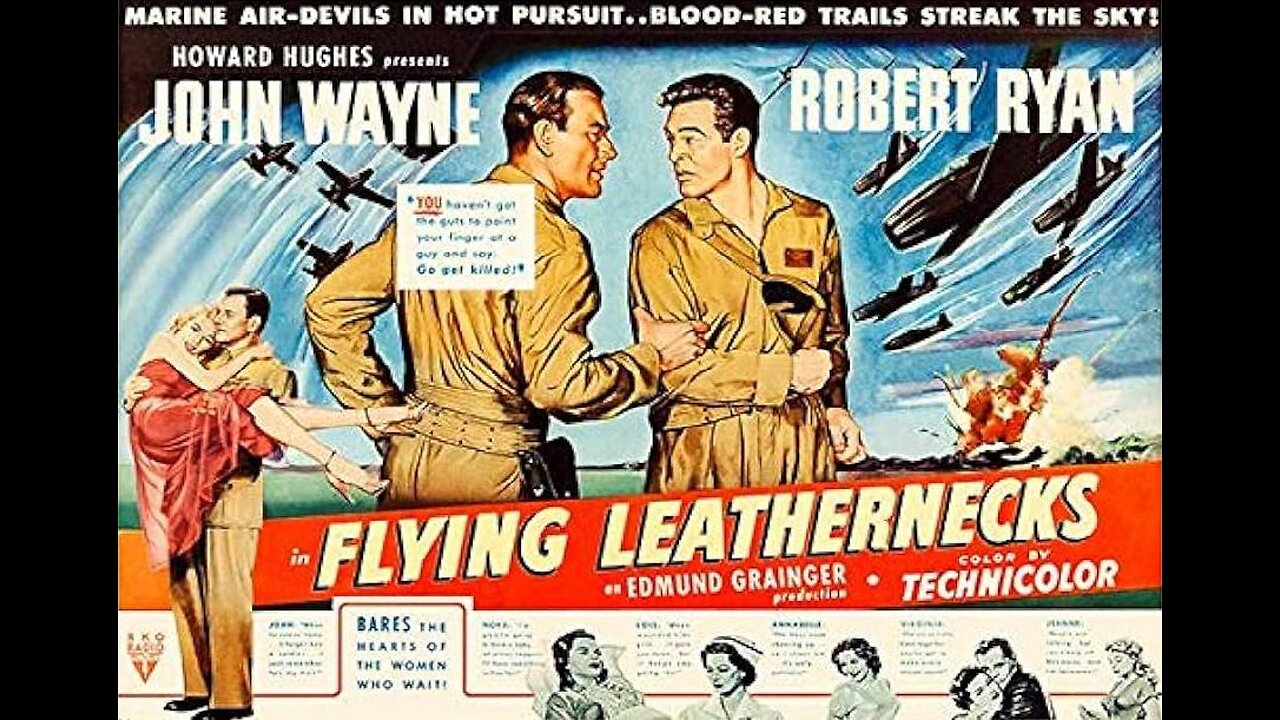 FLYING LEATHERNECKS 1951 John Wayne, Robert Ryan, Don Taylor & Janis Carter FULL MOVIE in HD