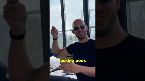 Andrew Tate only Poor people drink Tap Water #Shorts