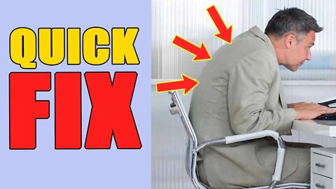 How To Fix Your Desk Job Posture Permanently (Simple Exercise)