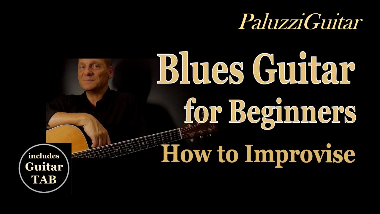 How to Improvise Blues Riffs [Guitar Lessons for Beginners Jam Play Solo]