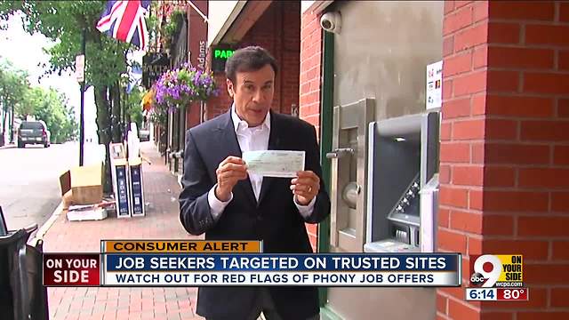 Scammers targeting legitimate job hunting sites