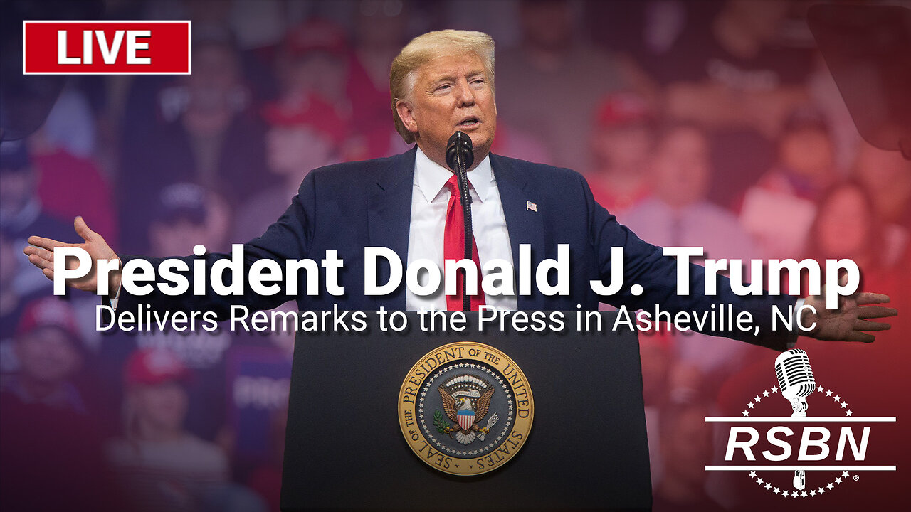 LIVE REPLAY: President Trump Delivers Remarks to the Press in Asheville, NC - 10/21/24