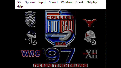 Snes rom College Football 97 Road to New Orleans