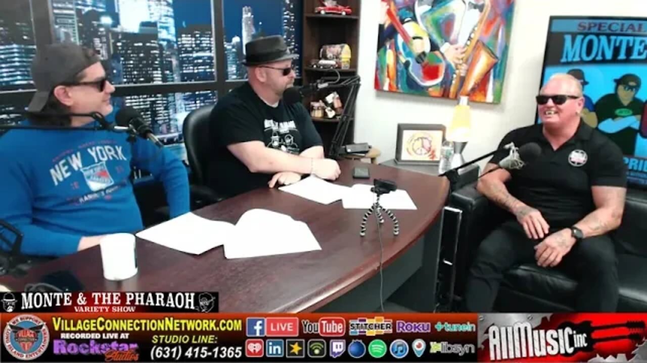 @Monte & The Pharaoh LI#1 Pro Wrestling Broadcast present Gangrel in studio