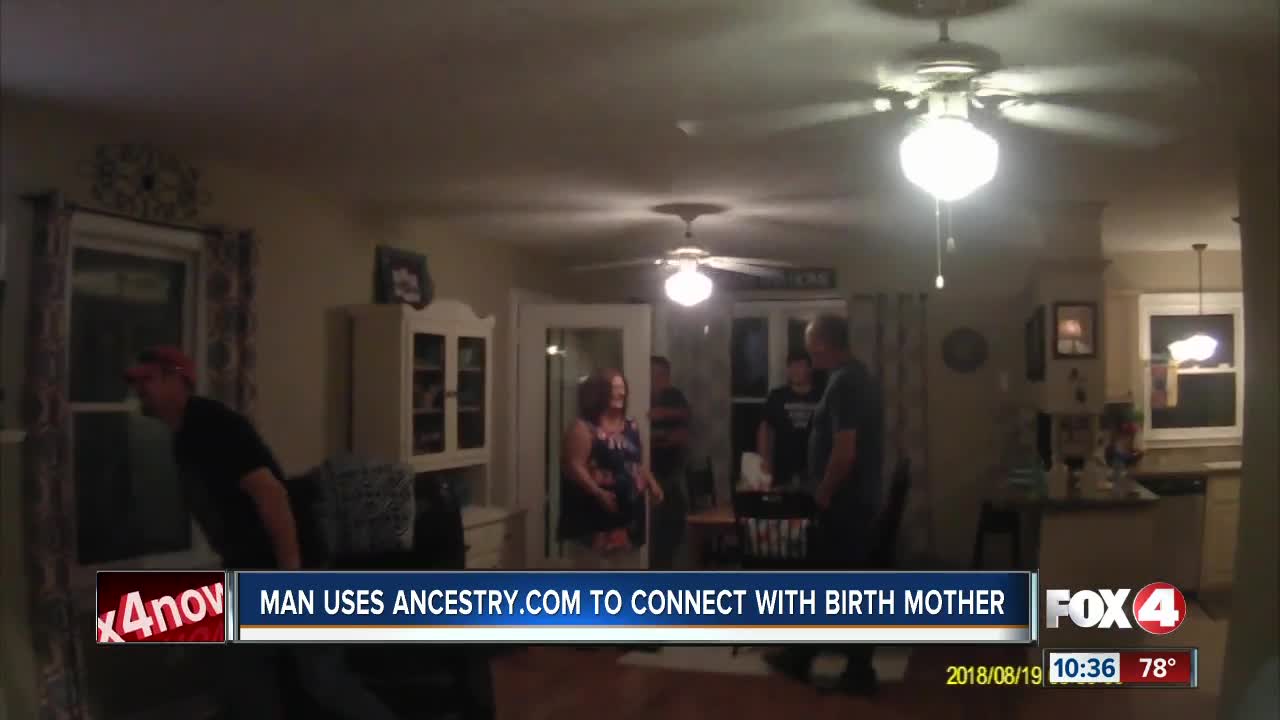 Man uses ancestry.com to connect with birth mother