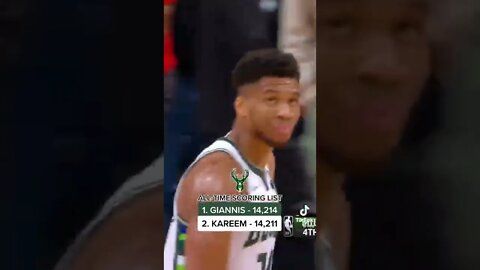 Giannis: 44 points, 14 rebounds & 6 assists in the @bucks 1 point win in OT!