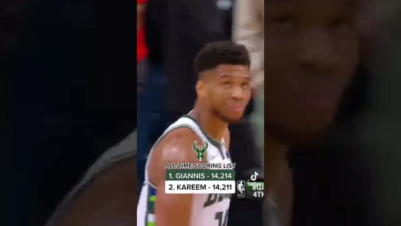 Giannis: 44 points, 14 rebounds & 6 assists in the @bucks 1 point win in OT!