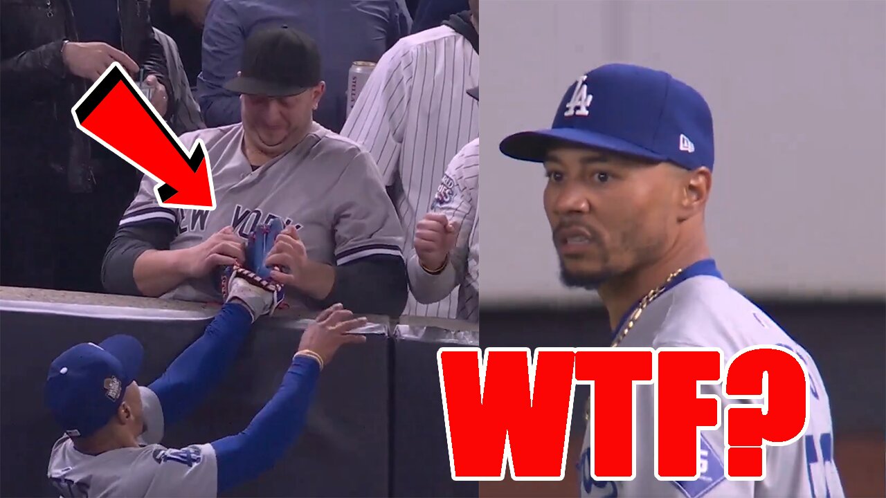 Yankee fan EJECTED after EGREGIOUS fan interference at World Series! Mookie Betts FURIOUS!