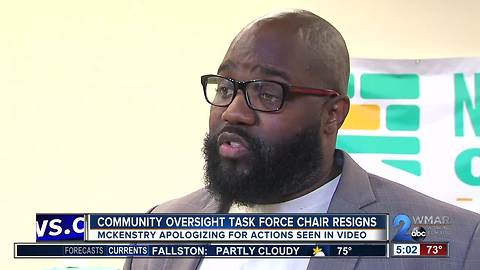 Chair of Baltimore Oversight Task Force resigns, apologizes after viral police body-cam video