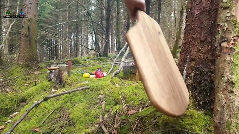 Forest Meatloaf "Cake" full of goodness ASMR Wilderness Cooking! NO TALK