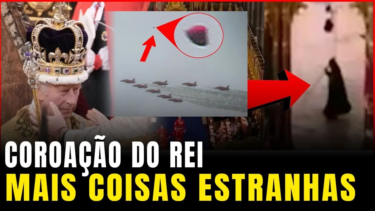 Estranha coroação do Rei Charles lll | OVNI foi visto e teorias sobre o "Homem de Capuz"