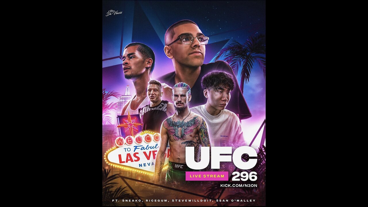 UFC FIGHT DAY - N3ON, RICEGUM, STEVEWILLDOIT, TRUMP!