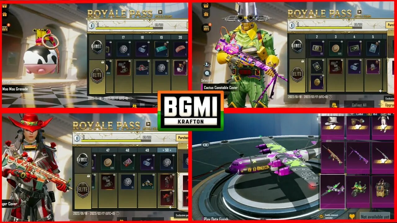 BGMI/PUBGM RP M8 RP 1 TO 50 REWARDS 😍😍 BGMI NEW LEAKS 😱😱SAMSUNG,A3,A5,A6,A7,J2,J5,J7,S5,S6