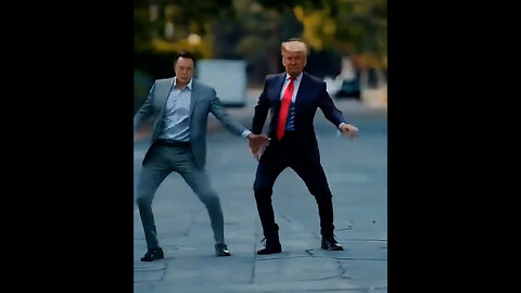 VIRAL, MUST WATCH! TRUMP AND MUSK "STAYIN ALIVE." Check out the moves!