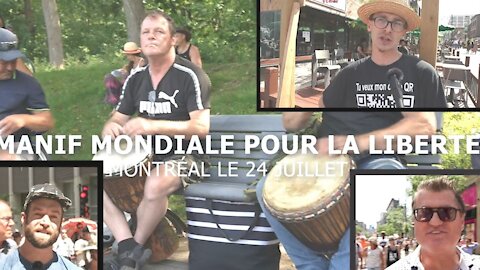 MANIFESTATION MONDIALE POUR LA LIBERTÉ | À Montréal Samedi le 24 Juillet