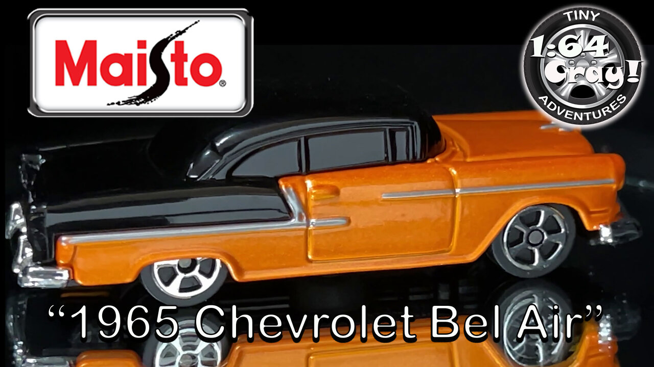 “1965 Chevrolet Bel Air” in Orange/black- Model by Maisto