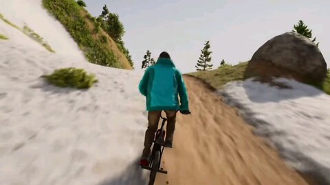Rider Republic gameplay| cycling in snow road