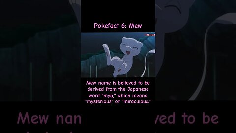 Mew The cute Mysterious Pokemon #shorts #pokemon #trending