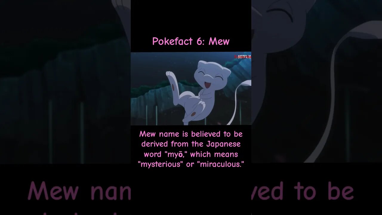 Mew The cute Mysterious Pokemon #shorts #pokemon #trending