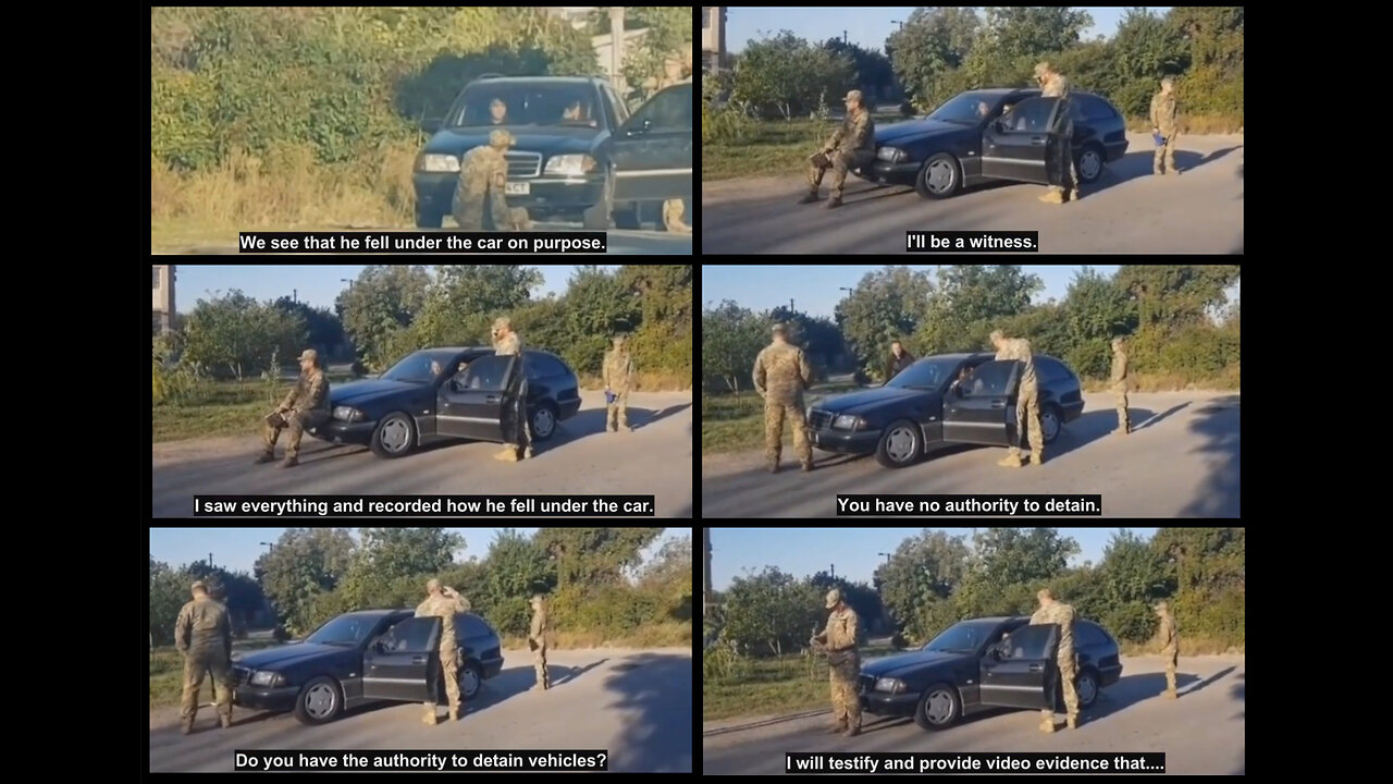 New actions of crazy Ukrainian military enlistment group of officers