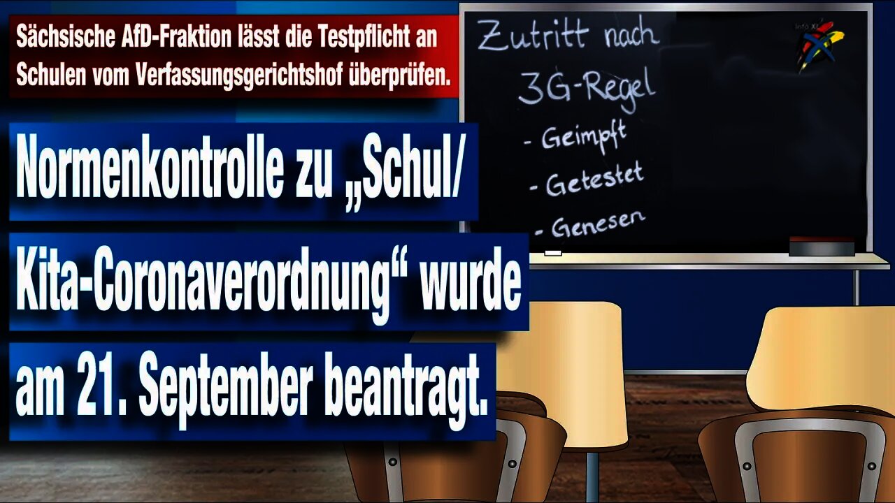 Sächsische AfD-Fraktion lässt die Testpflicht an Schulen vom Verfassungsgerichtshof überprüfen.