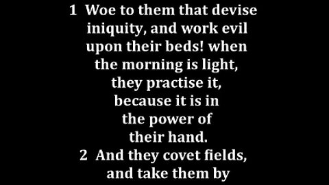 Micah 2 King James version