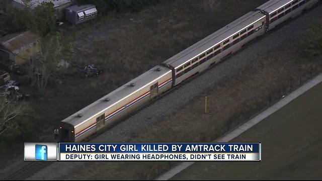 11-year-old girl killed by Amtrak train while looking at her phone in Haines City