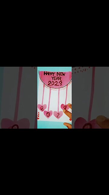 DIY - Happy New Year Greetings Card 2023 | Handmade New Year Card Making