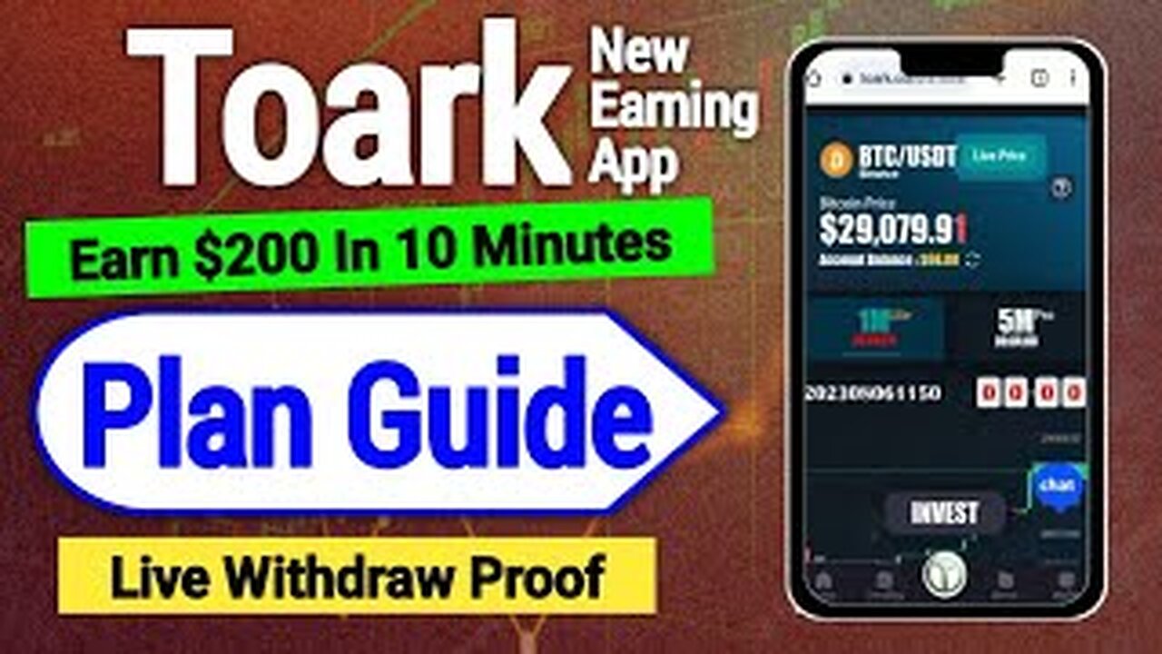 How to Earn $100 Every Day|TOARK Earning App|Registration|Verification|Diposit|SignalsTrading|