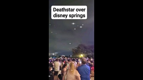 deathstar drone show above disney springs