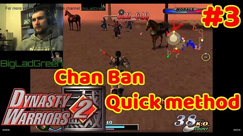 Dynasty Warriors 2 Zhao Yun Mission 3: The battle Of Chan Ban Quick Method