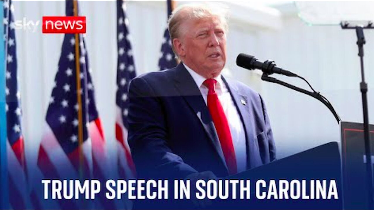 President Donald Trump campaign speech in South Carolina