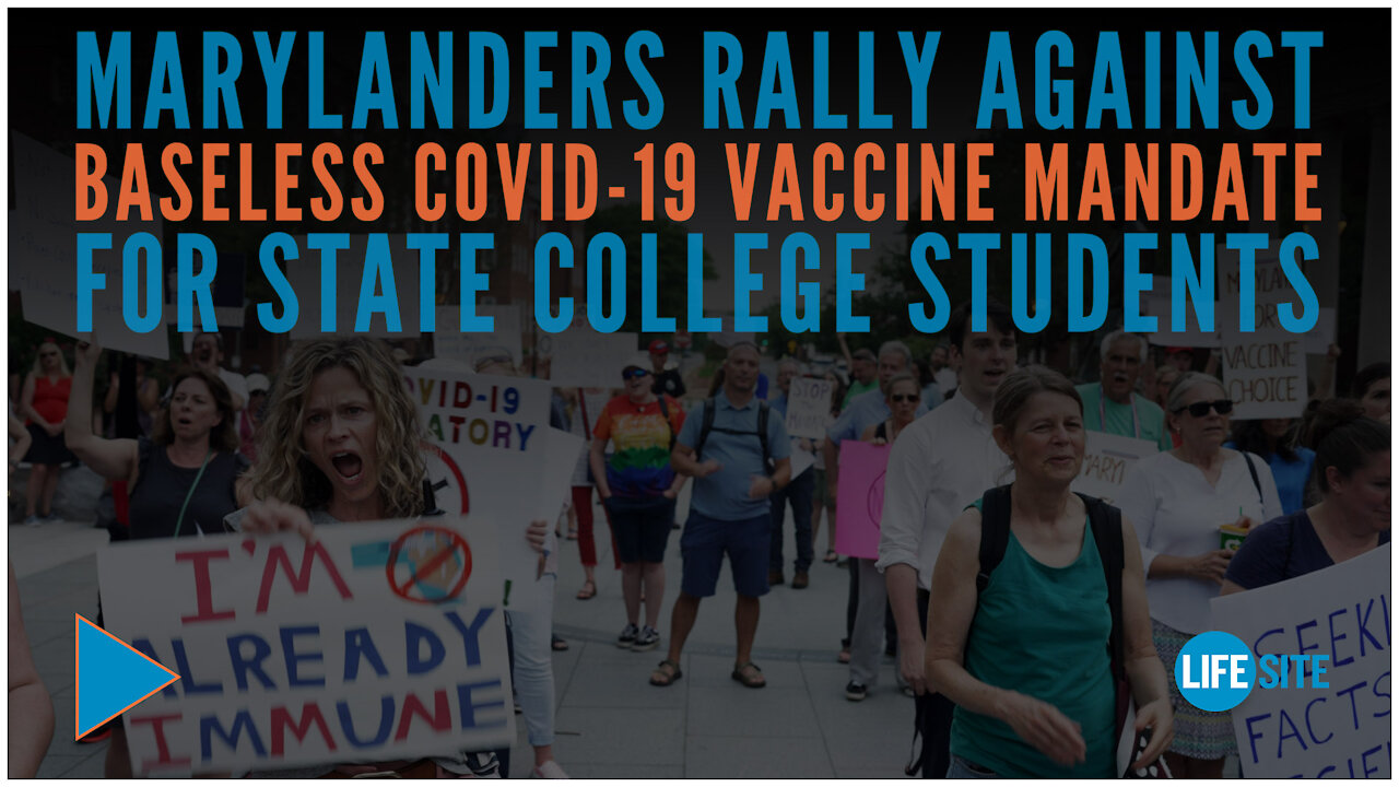 Marylanders rally against baseless COVID-19 vaccine mandate for state college students